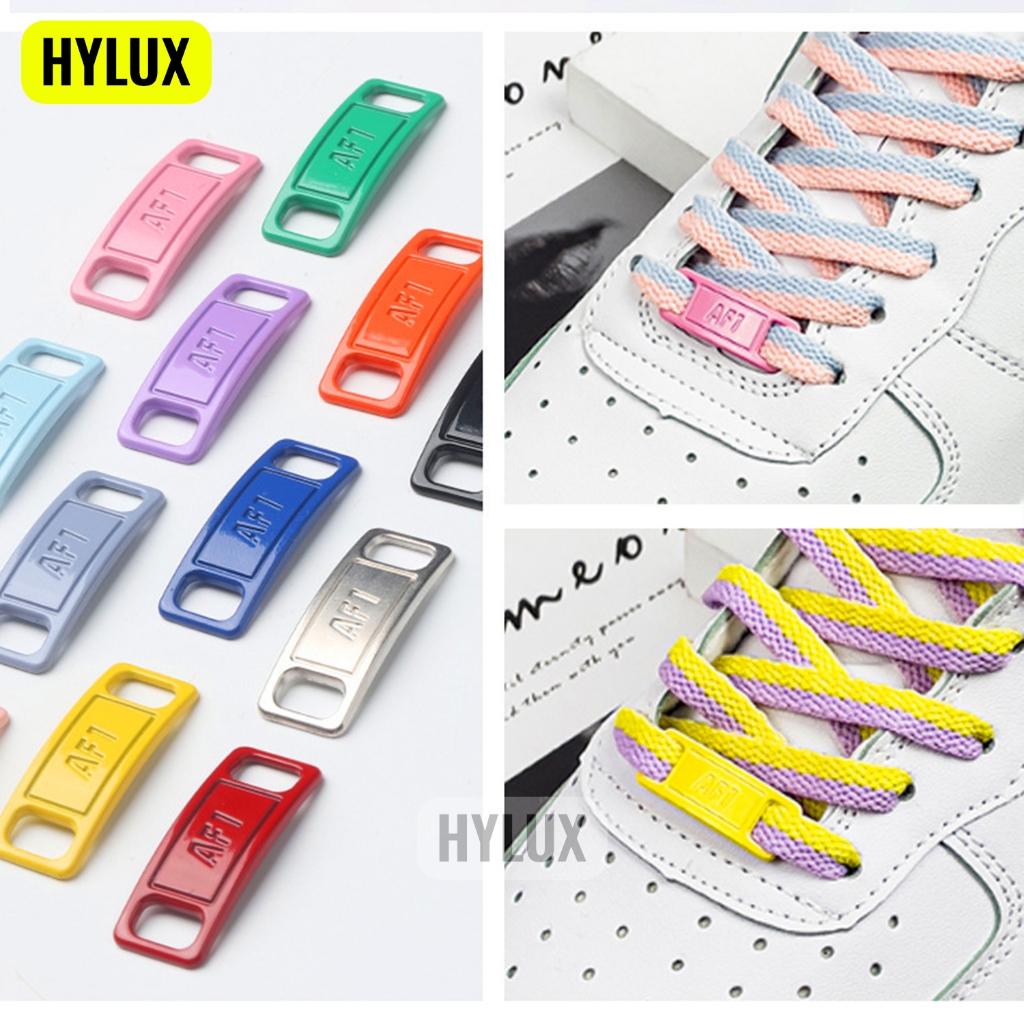 [AF1] Phụ Kiện Giày Air Force 1 AF-1 Loại Xịn Bằng Kim Loại Thay Thế 23 Màu