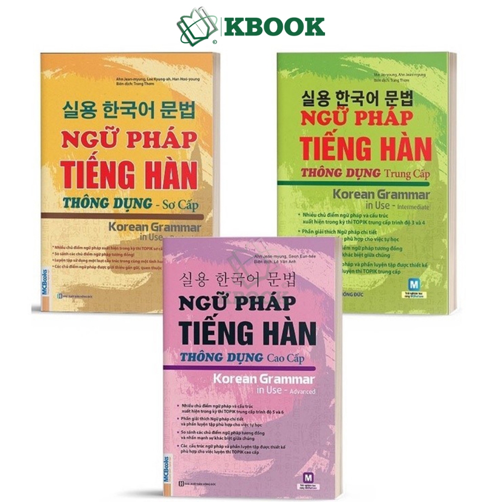Sách - Ngữ Pháp Tiếng Hàn Thông Dụng sơ, trung, cao cấp - MCBooks