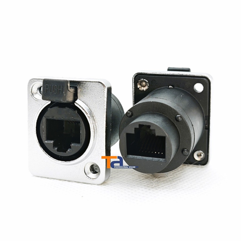 Jack rắc Canon Mạng, XLR Mạng RJ45, Bệ cắm mạng RJ45 bắt bệ mặt panel
