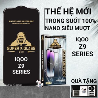 Cường lực iQoo Z9 Turbo, Z9 5G, Z9x, Z9 Lite/Plus Cowcase full màn | Miếng dán kính bảo vệ màn hình cho Vivo
