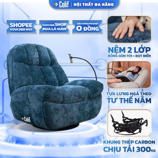  Ghế Sofa Lười COLIF ROYAL 360 Đa Năng Thư Giãn Cao Cấp Vải Nhung - Tiện Lợi Dễ Dàng Điều Chỉnh 