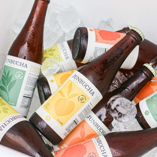 Nước uống tiệc, liên hoan Junbucha thức uống có ga lên men từ trà xanh và mật ong nguyên chất/ 330ml