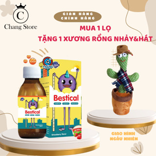    TẶNG XƯƠNG RỒNG  Canxi sinh học dạng nước Bestical bổ sung Canxi và vitamin d3k2 vị dâu chai 120m KHÔNG TÍCH ĐIỂM 