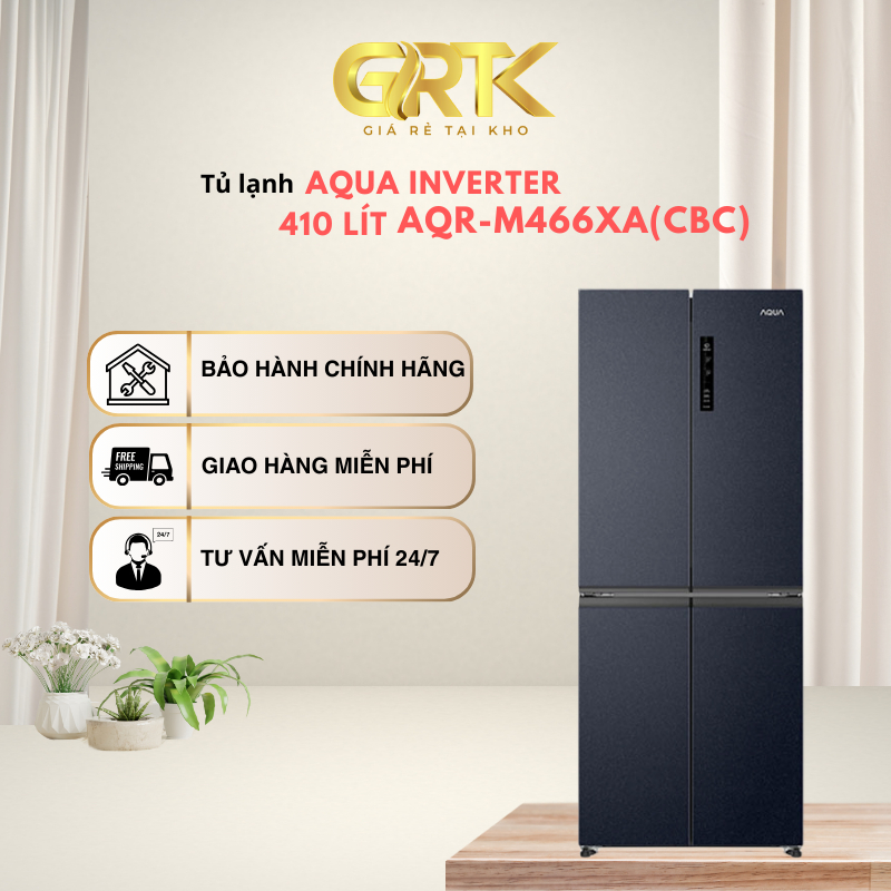 Tủ lạnh Aqua Inverter 410 lít AQR-M466XA(CBC) – Giao Nhanh TP.HCM