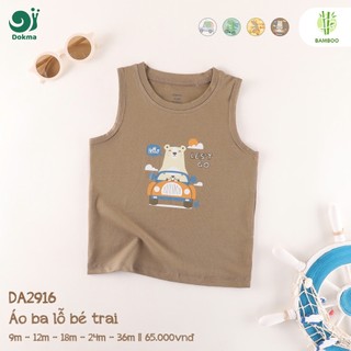 Áo ba lỗ bé trai dokma (9-36m)