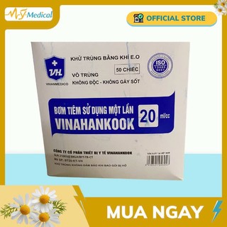 Bơm tiêm 1ml, 3ml, 5ml, 10ml, 20ml Vinahankook