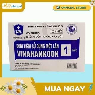 Bơm tiêm 1ml, 3ml, 5ml, 10ml, 20ml Vinahankook