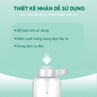 Lọ đựng cồn acetone 250ml đầu xịt - Bình nhún đựng nước lau gel chuyên dụng làm móng