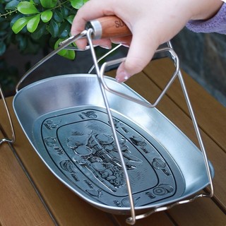 Kẹp Gắp Bát Đĩa Nóng Inox 304 Cán Gỗ, Gắp Nồi Nóng, Đĩa To Trong Nồi Hấp