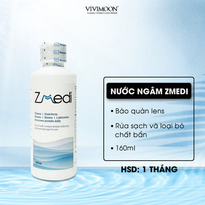 [QUÀ TẶNG KHÔNG BÁN] Nước ngâm lens VIVIMOON Zmedi 160ml