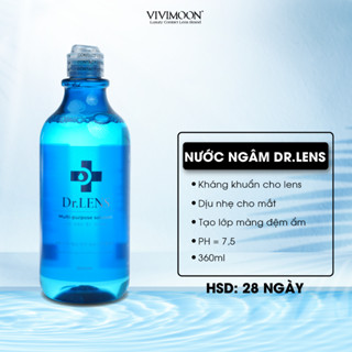Nước ngâm lens VIVIMOON kháng khuẩn dịu nhẹ vệ sinh kính áp tròng DrLens