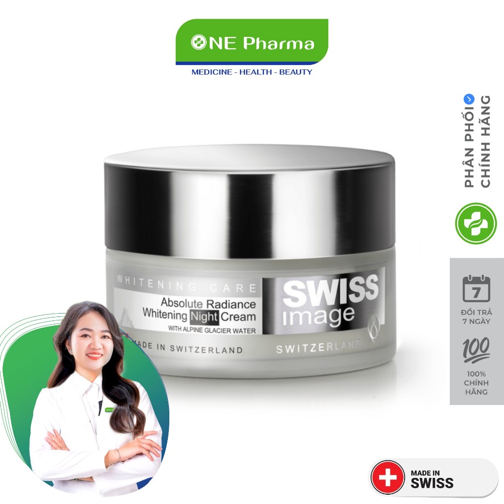 Kem Dưỡng Sáng Da, Giảm Thâm Nám Ban Đêm Swiss Image Night Cream - 50ml