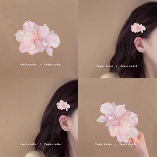  Kẹp tóc hoa mẫu đơn nhiều màu xinh xắn kẹp tóc phong cách thanh lịch nhẹ nhàng cho nữ đi biển 