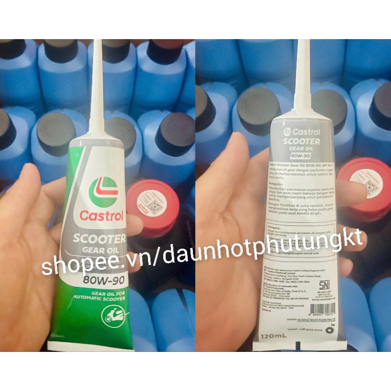 Nhớt láp (nhớt hộp số) Castrol Scooter Gear Oil 120ml đặc chế hộp số xe tay ga