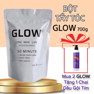 Bột tẩy tóc GLOW - Bột tẩy xanh, mịn - Sản phẩm chính hãng