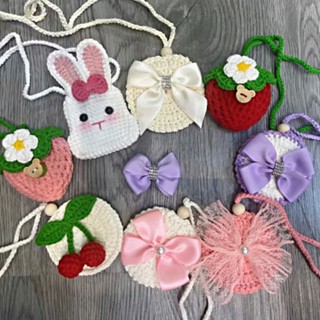 Túi Đựng Tỏi Tránh Vía Cho Bé Gái Handmade Hình Thú, Trái Cây Siêu Dễ Thương – Bảo Vệ Bé Yêu Khi Ra Ngoài