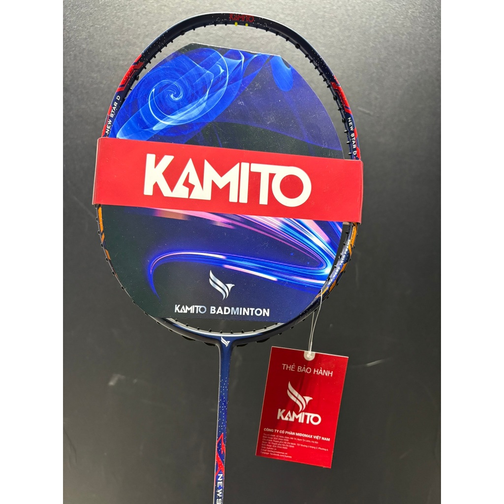 Vợt cầu lông Kamito Newstar Lite, vợt 5u, trọng lượng siêu nhẹ 5U, thân vợt cứng trung bình