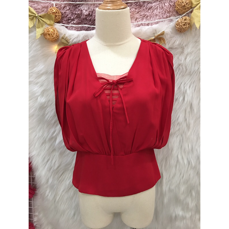 (#A108)Áo Voan Thiết Kế 2 lớp 2 hand- Size S (M nhỏ)🌹(#A108)