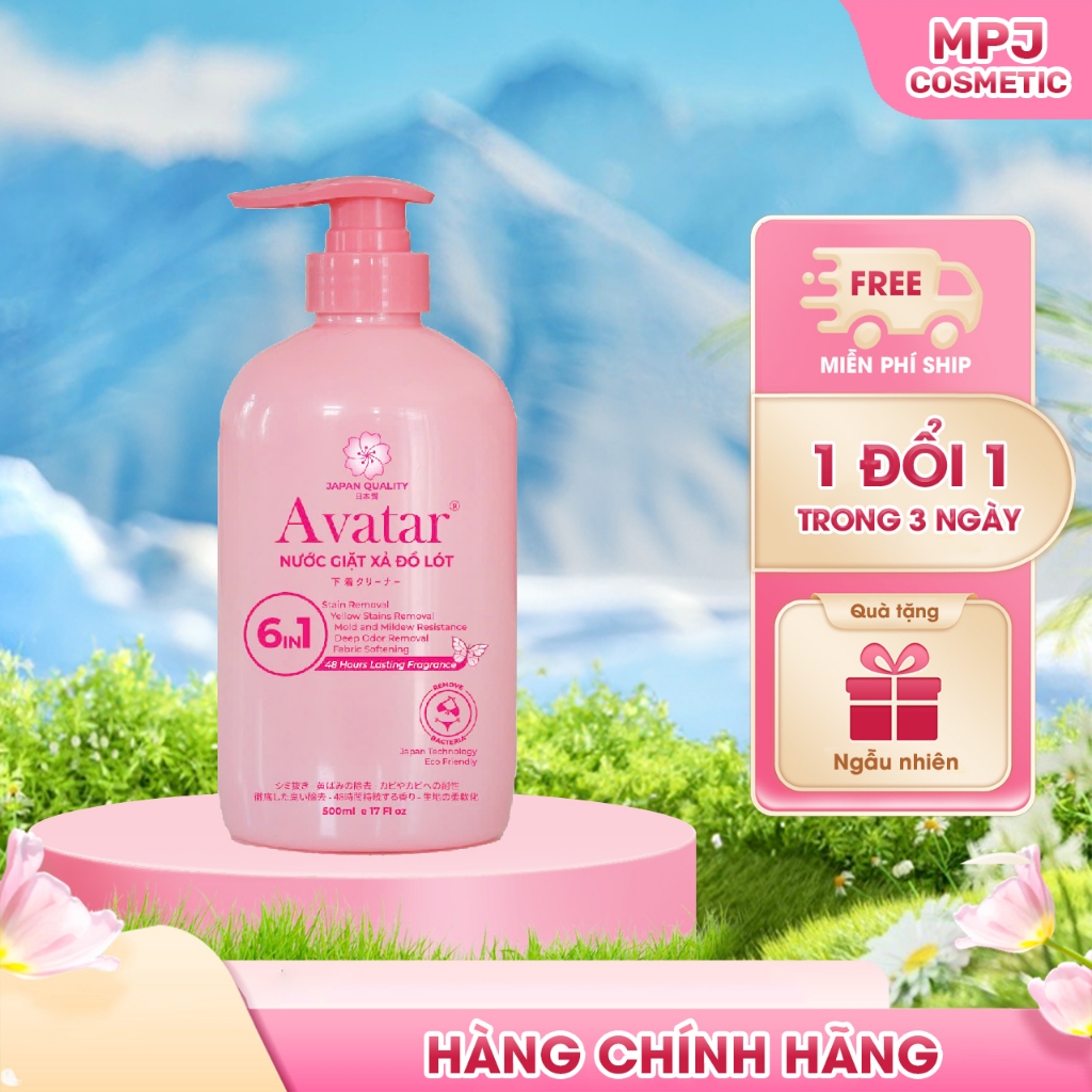 Nước Giặt Đồ Lót Avatar Lưu Hương 48 Hours 6 In 1 500mL (Màu Hồng)