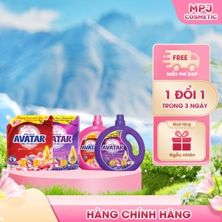 Combo 2 Can / 2 Túi Nước Giặt Xả Vải Avatar Can 2kg / Túi 4kg4