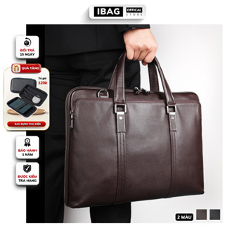 Cặp Văn Phòng - Cặp Da Công Sở Cao Cấp J.M.D ,Chất liệu Da Bò Thật ,Đựng Laptop 14inh,Chống nước,Vệ sinh dễ dàng- IBAG