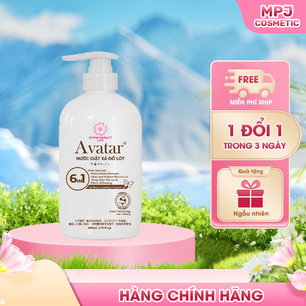 Nước Giặt Đồ Lót Avatar Lưu Hương 48 Hours 6 In 1 500ml (Màu Trắng)