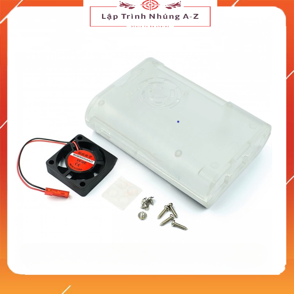 [Lập Trình Nhúng A-Z][G61] Vỏ Nhựa Trong Suốt Raspberry Pi 4B