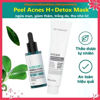 [Chính hãng]Combo Serum Peel Acnes H 20ml + Mặt Nạ Detox Mask Làm Sạch Da, Giảm Mụn,Se Khít Lỗ Chân Lông