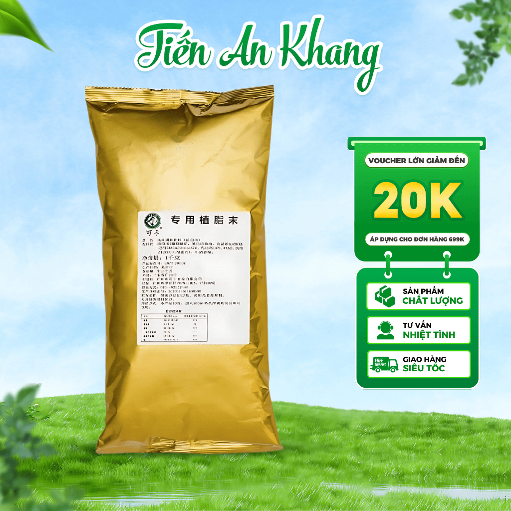Bột Sữa Gongcha 1kg, Nguyên Liệu Pha Chế Trà, Cà Phê Các Loại Đồ Uống Thơm Ngon Đậm Đà