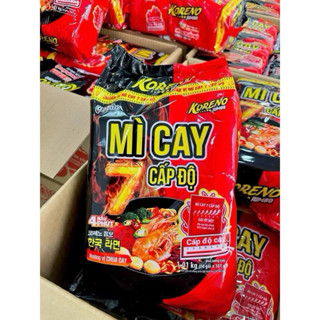 Mì Cay 7 Cấp Độ Hương Vị Chua Cay Koreno Jumbo 1kg 10 gói - MÌ Cay Koreno
