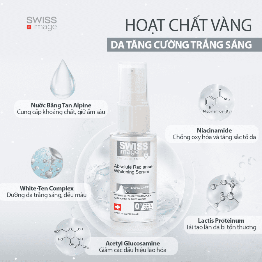 Serum Swiss Image Dưỡng Sáng Da, Giảm Xỉn Màu 30ml Absolute Radiance Whitening Serum | BigBuy360 - bigbuy360.vn