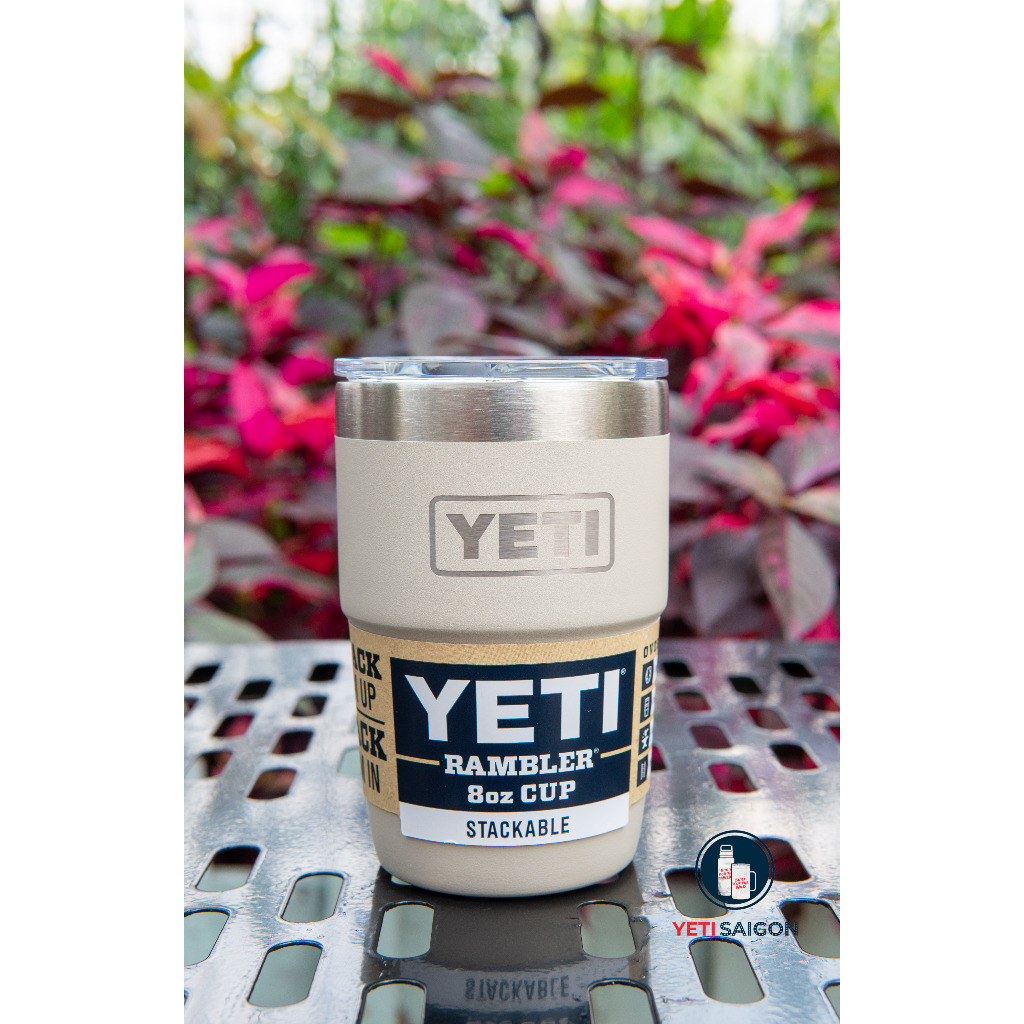 { YETI SAIGON } Ly Cốc Giữ Nhiệt Cao Cấp YETI  Rambler 8oz Stackable Cup WITH MAGSLIDER LID - Bảo Hà