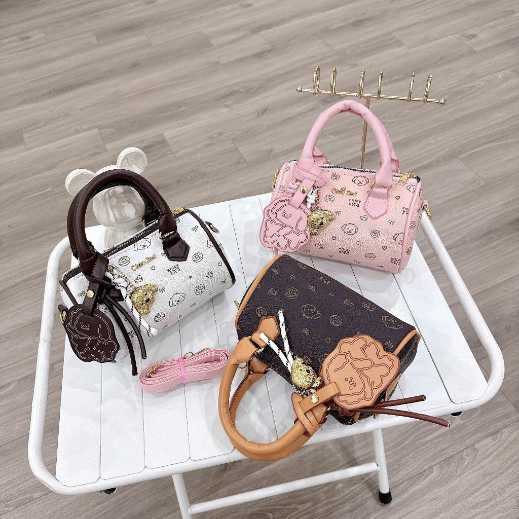 Túi trống Chio'2nd size 19 túi xách nữ đeo chéo đeo vai cầm tay tặng kèm charm mẫu mới 2025 - HT104 | BigBuy360 - bigbuy360.vn