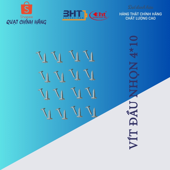 VÍT BẮT NHỰA + GỖ 4*10 (ĐÓNG GÓI 100G)