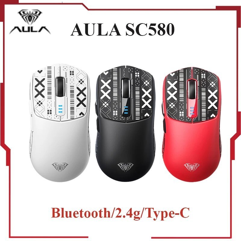 Aula SC580 chuột gaming 3 mode, thiết kế công thái học