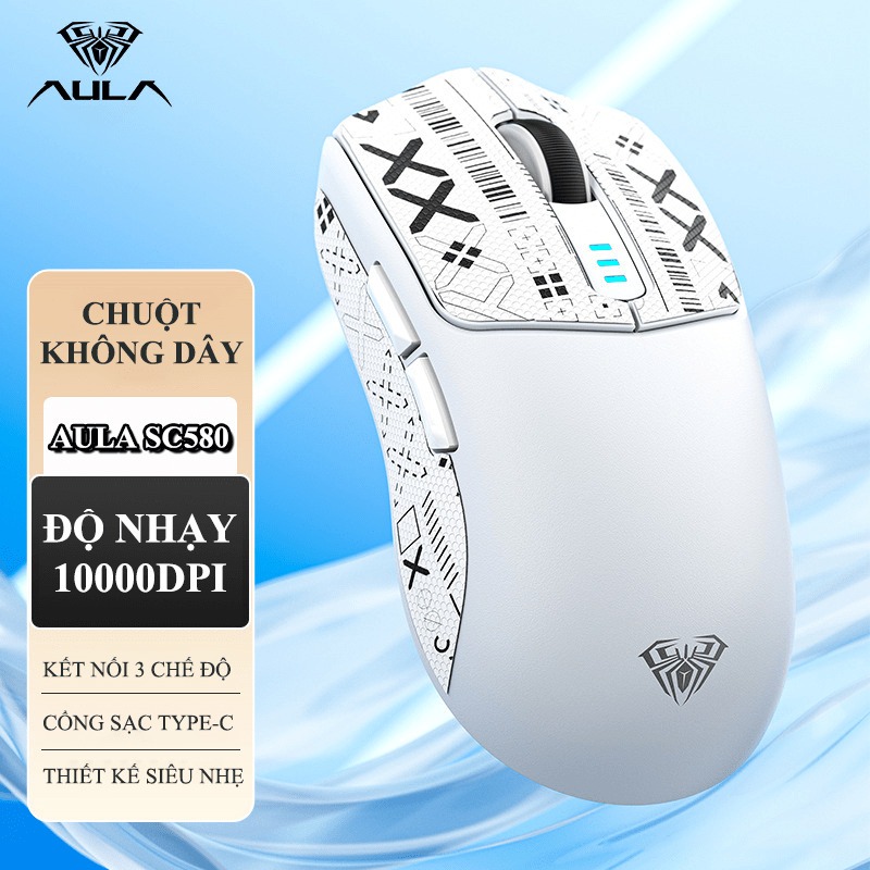 Aula SC580 chuột gaming 3 mode, thiết kế công thái học | BigBuy360 - bigbuy360.vn