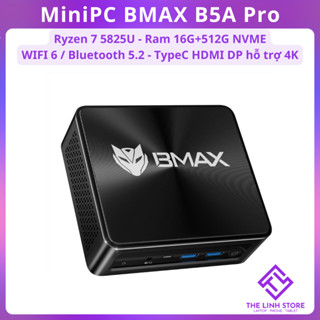 Máy tính Mini PC BMAX B5A Pro mới FullBox - Ryzen 7 5825U ram 16G 512G NVME WIFI6