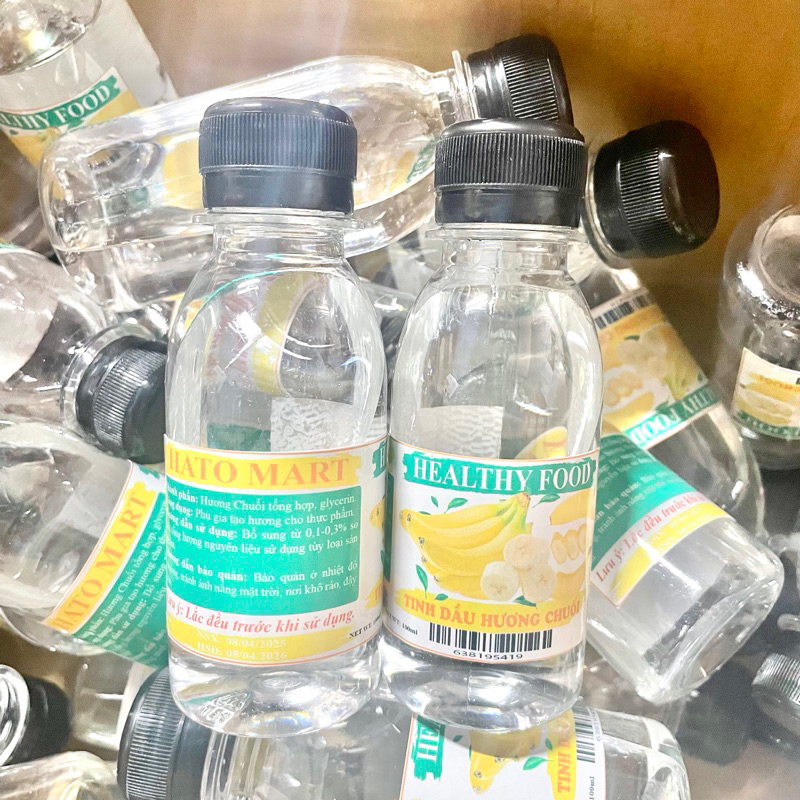 Tinh dầu hương CHUỐI 100ml (loại cực thơm), sản phẩm không thể thiếu tạo nên hương vị các đồ ăn