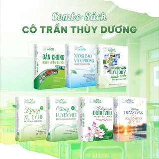 Combo sách Ngữ Văn cô Trần Thùy Dương: Dẫn chứng NLXH, Nâng cao văn phong, HSGQG Ngữ Văn, Tư duy hình ảnh, Đoạn văn NLXH
