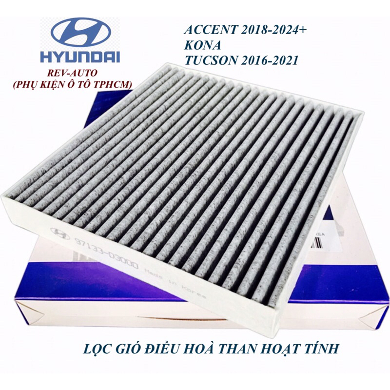 [Huyndai Accent 18-24+, Tucson-Kona] Lọc gió điều hoà than hoạt tính 97133-D3000(Quà tặng)