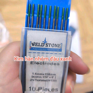 Kim hàn nhôm đầu xanh 1.6 -2.4 (vỉ 10 que)