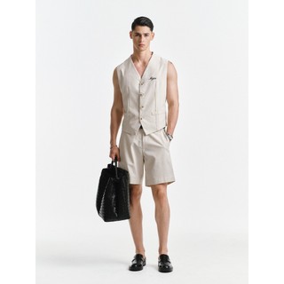 Áo Gile Linen Nam Cổ V Thanh Lịch Thoáng Mát Mourié 0091 | Majou