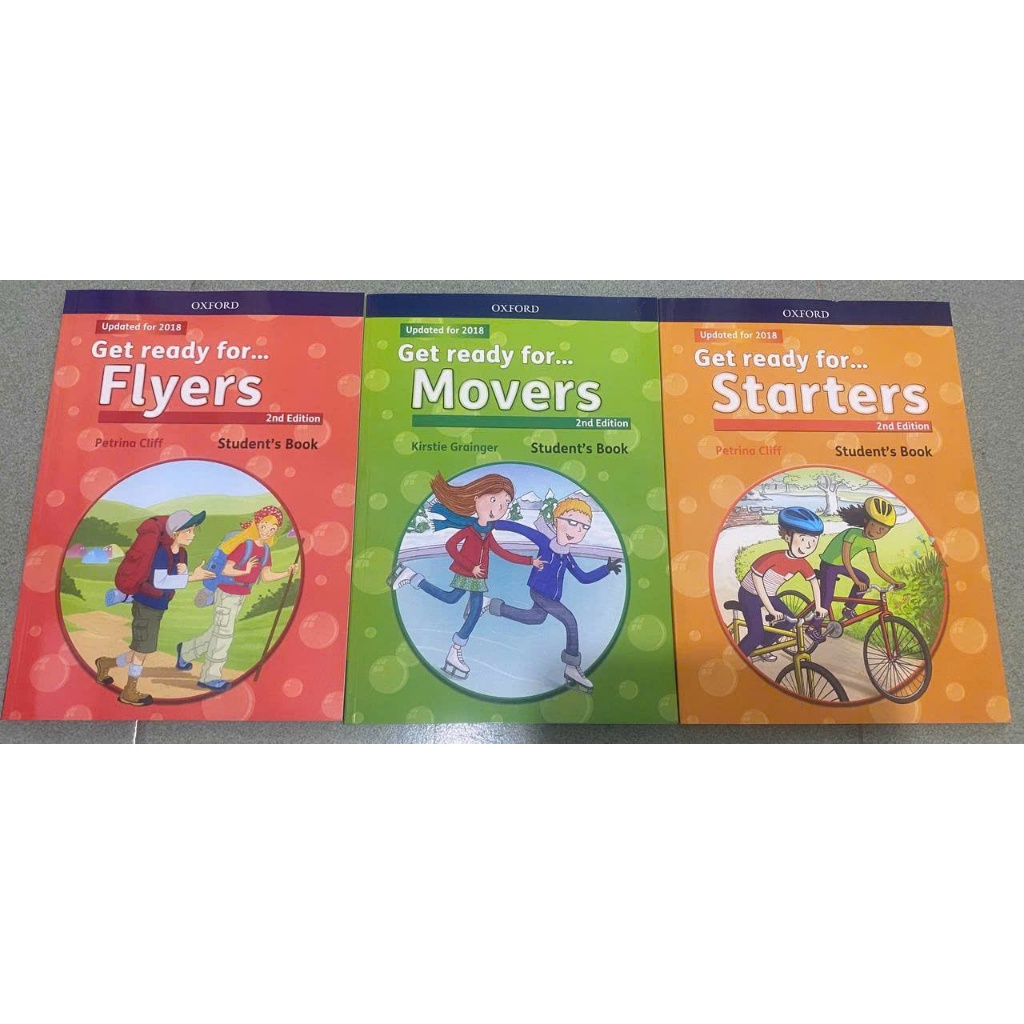 Bộ 3 sách Get Ready For Starters + Movers + Flyers