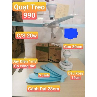 Quạt Trần MiNi Đuổi Ruồi -Muỗi 3 Cánh-5 Cánh Ngẫu Nhiên