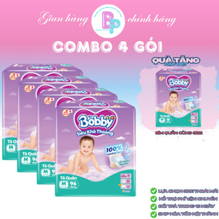 Bỉm - tã Bobby Ultra cho bé  MUA 4 TẶNG 1 BỈM QUẦN MINI SIZE CHO BÉ Size M - L - XL - XXL BebePlus