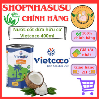 Nước cốt dừa hữu cơ Vietcoco 400ml