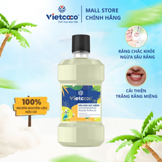  Dầu Dừa Súc Miệng Vietcoco Hương Bạc Hà Thơm Mát - Hỗ Trợ Trắng Răng Làm Sạch Khoang Miệng 