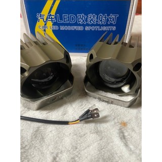 Đôi đèn bi gầm 3inch dùng trợ sáng ô tô. Đèn bi gầm pha trắng cos vàng (giá 1 đôi)