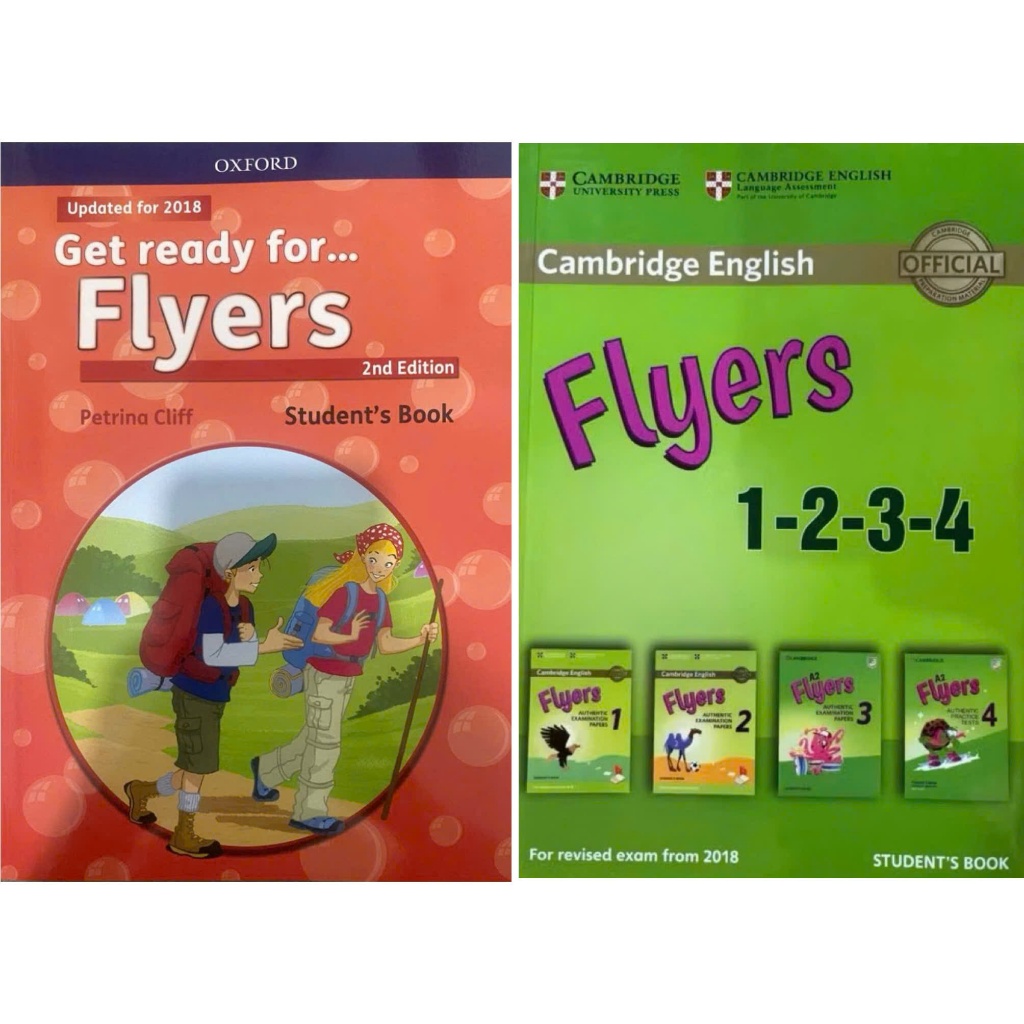 Bộ sách Get Ready For Flyers + sách Flyers in gộp 1-2-3-4