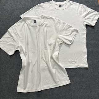 Xuất dư xịn - Áo thun trắng trơn unisex áo cộc tay cổ tròn chất cotton Uniqlo